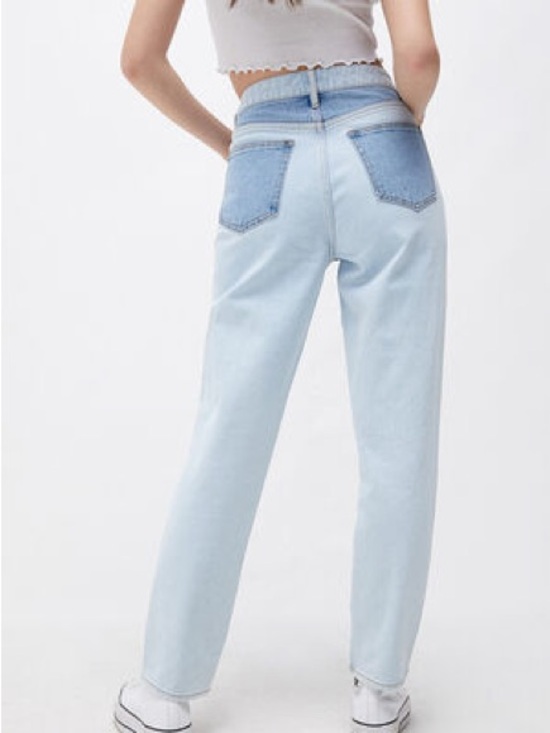 PacSun Denim - PacSun Women's Eco Hopper Patchwork Mom Jeans